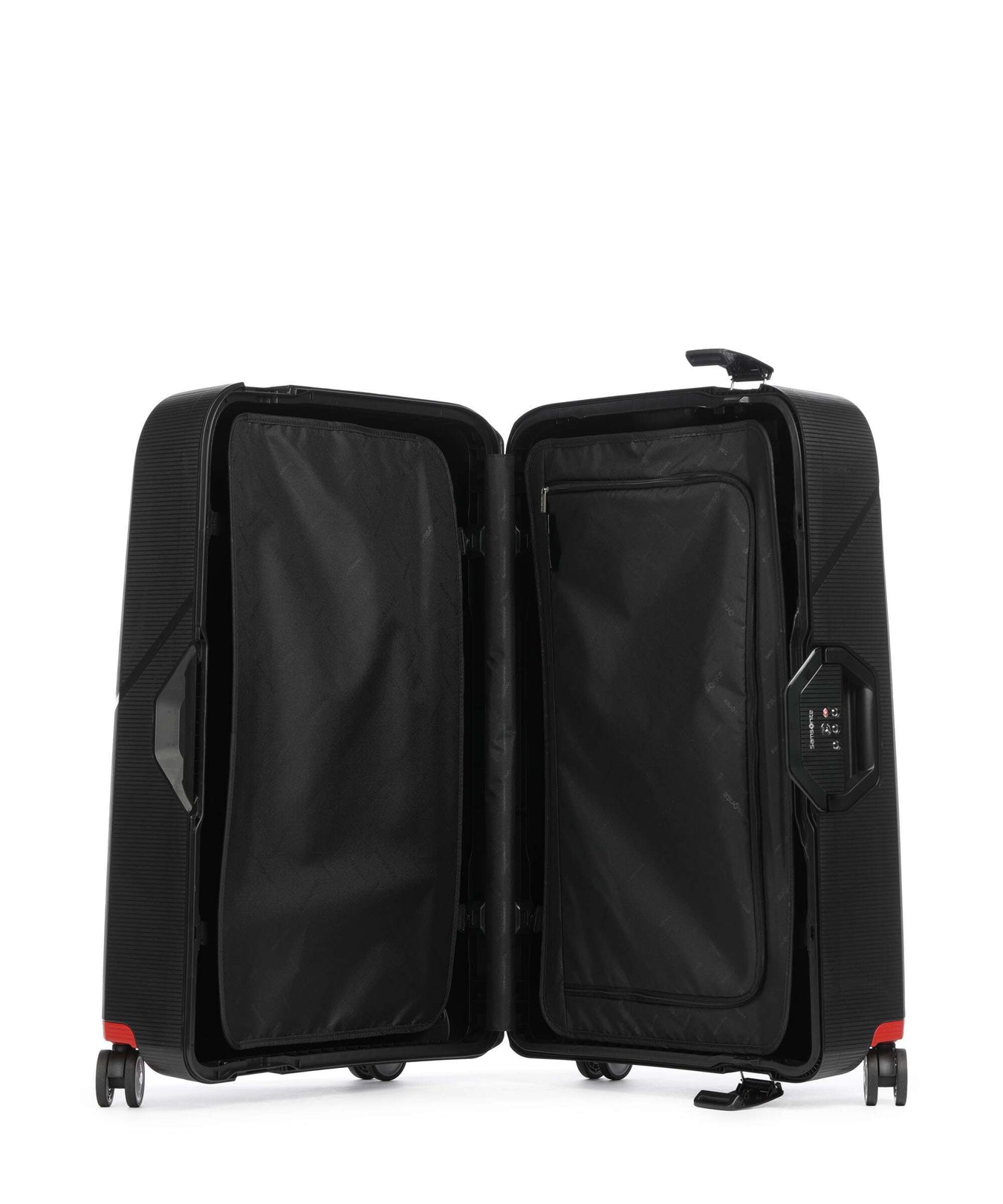 Samsonite Magnum Eco Spinner (4 wheels) black/red