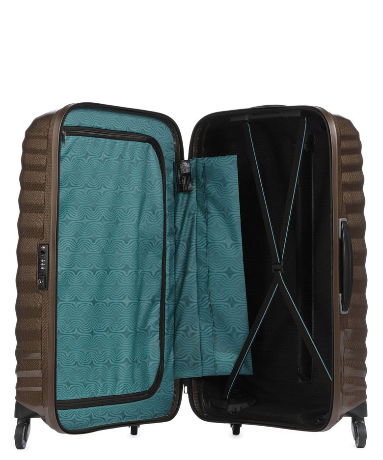 Samsonite Lite-Shock Spinner (4 wheels) sand
