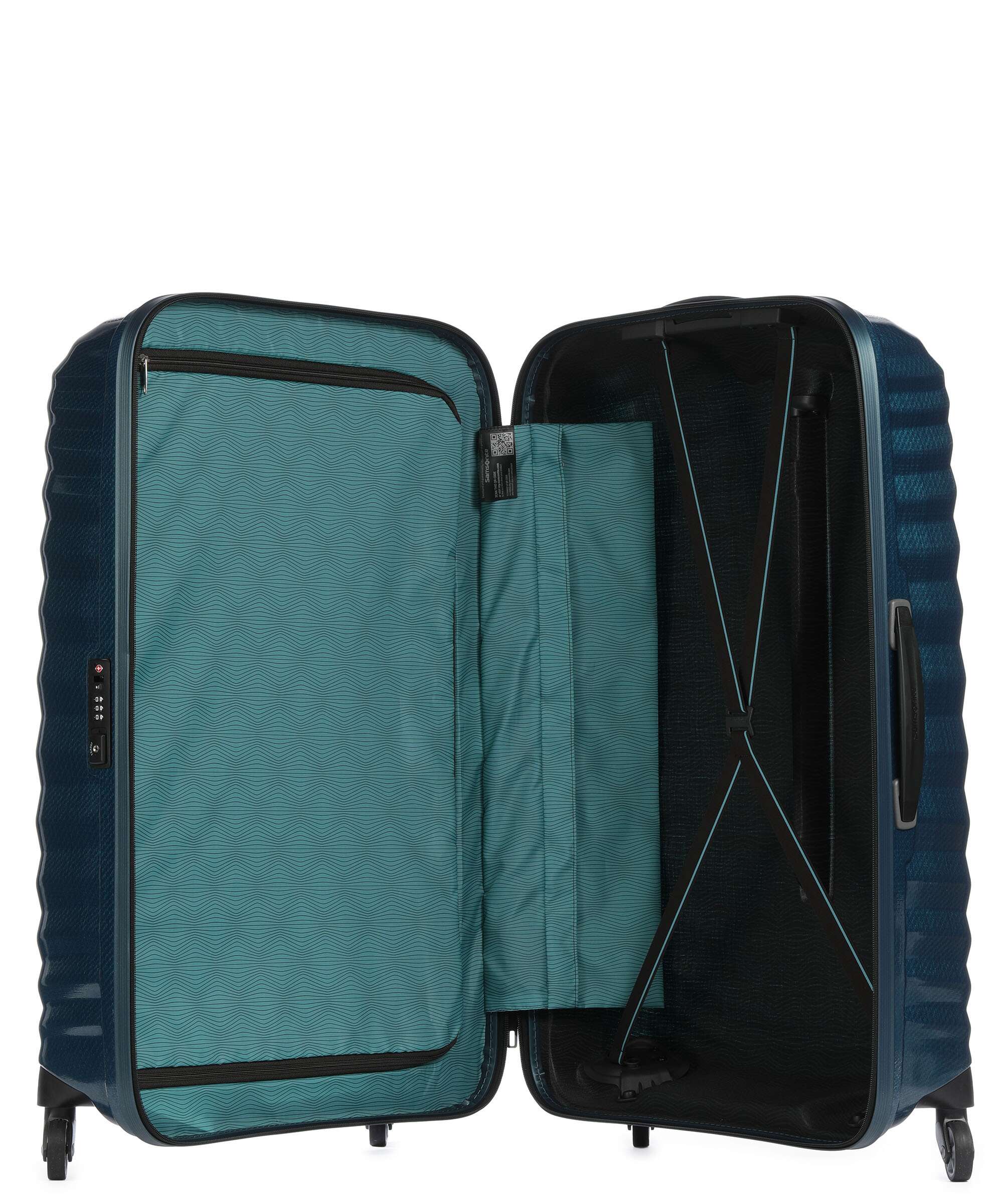 Samsonite Lite-Shock Spinner (4 wheels) petrol blue