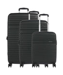 American Tourister Aero Racer 4-Rollen Trolley Set jet black