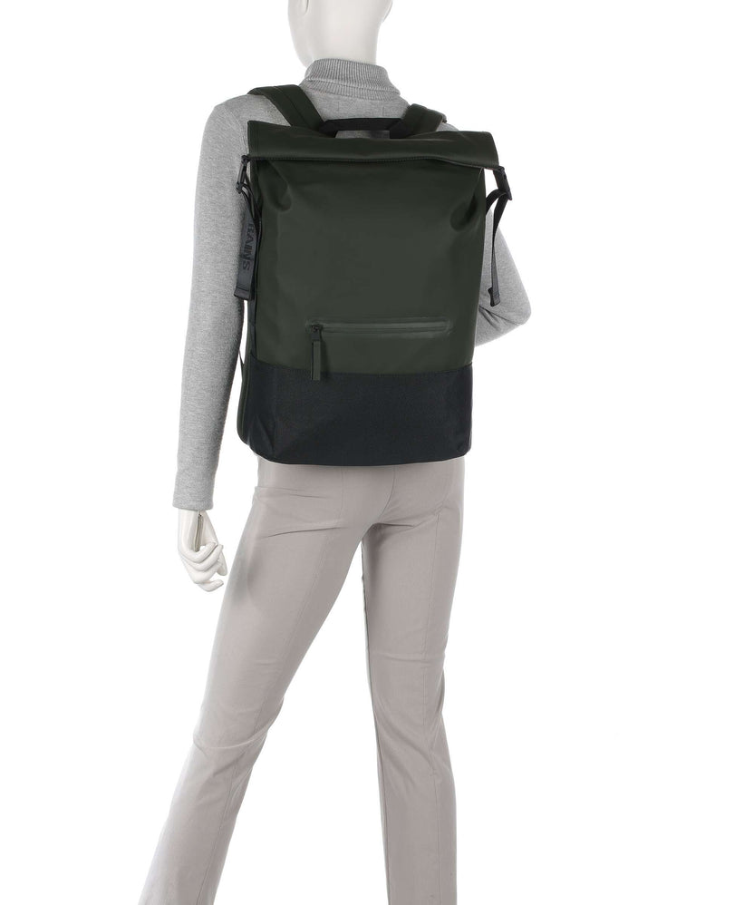 Rains Trail Rolltop backpack green