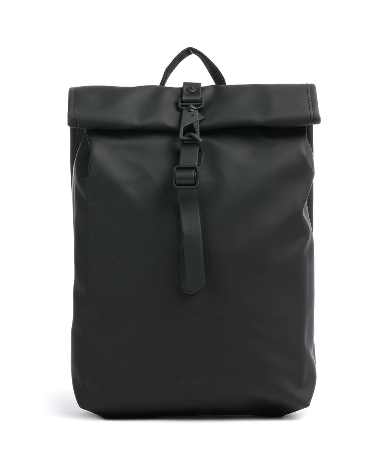 Rains Mini Rolltop backpack black