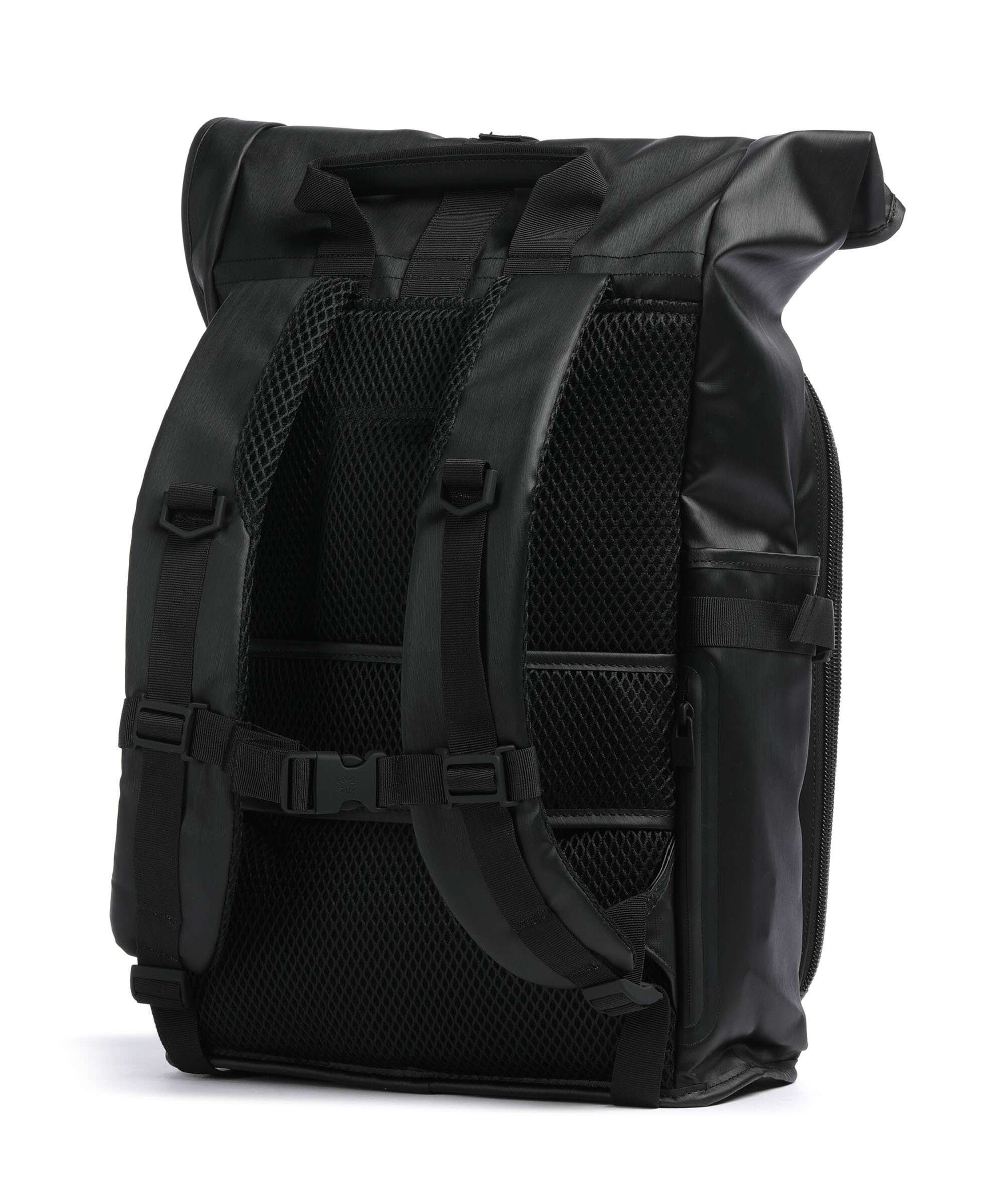 Rains Texel Moulded Rolltop backpack black grain