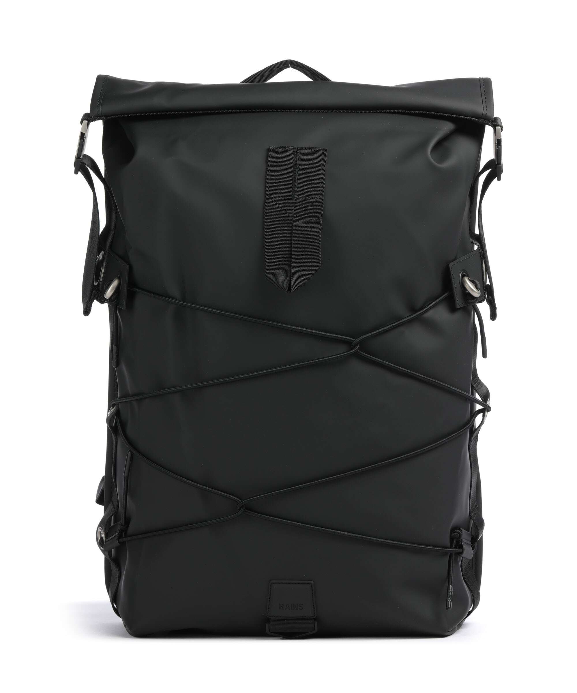 Rains Trail Cord Rolltop backpack black