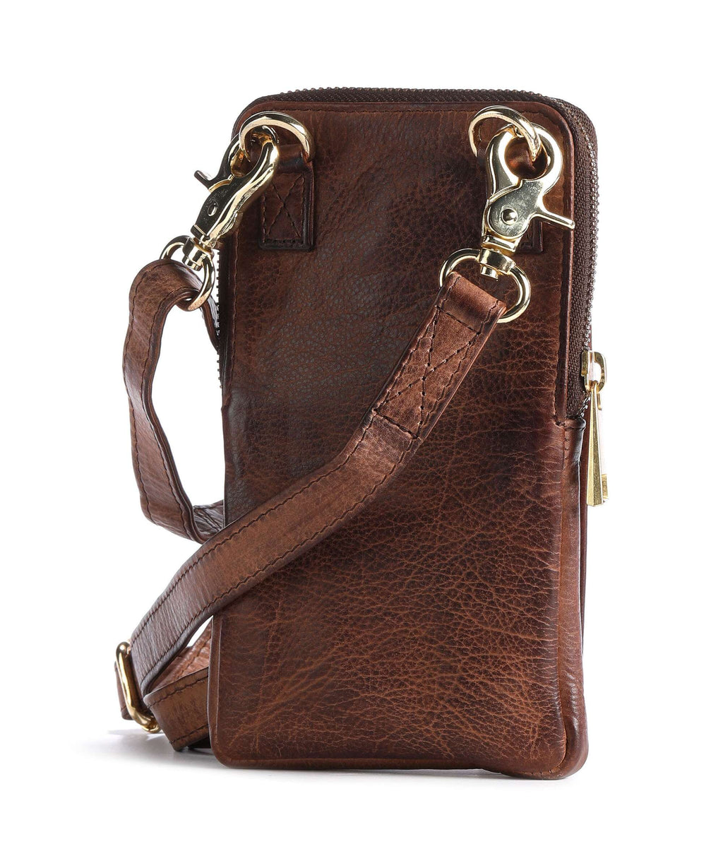 Depeche Golden Chic Phone bag brandy