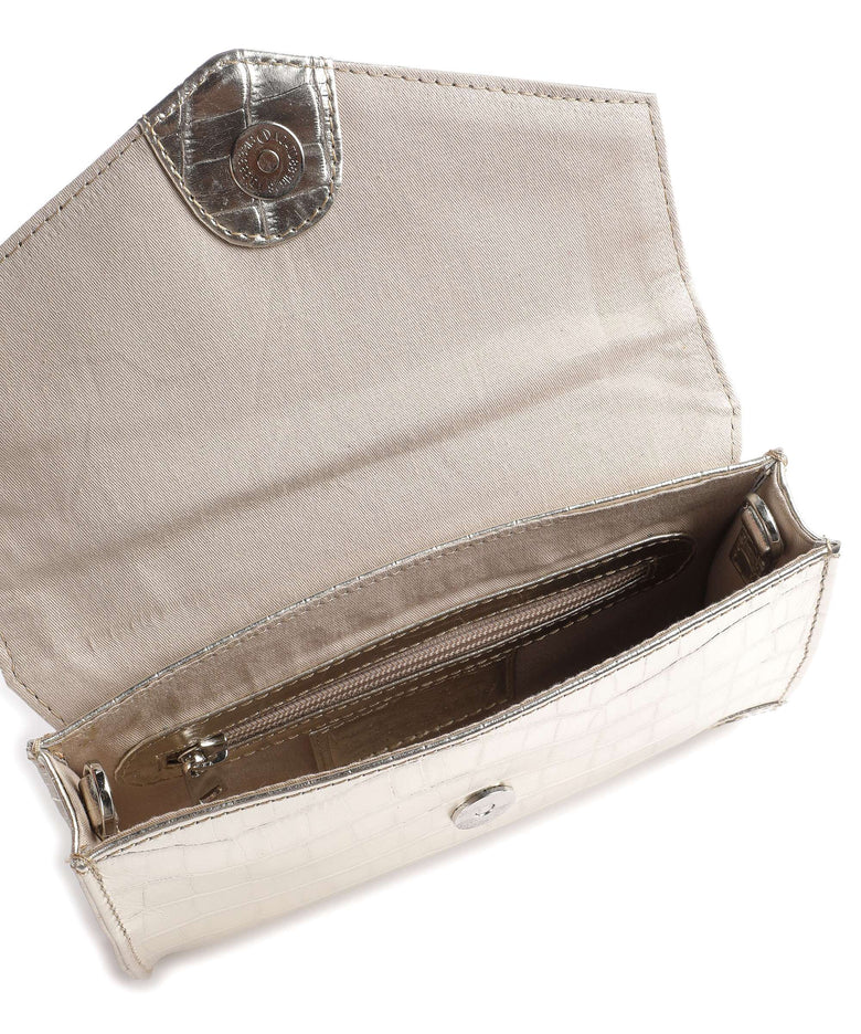 Depeche Croco Glam Crossbody bag champagne