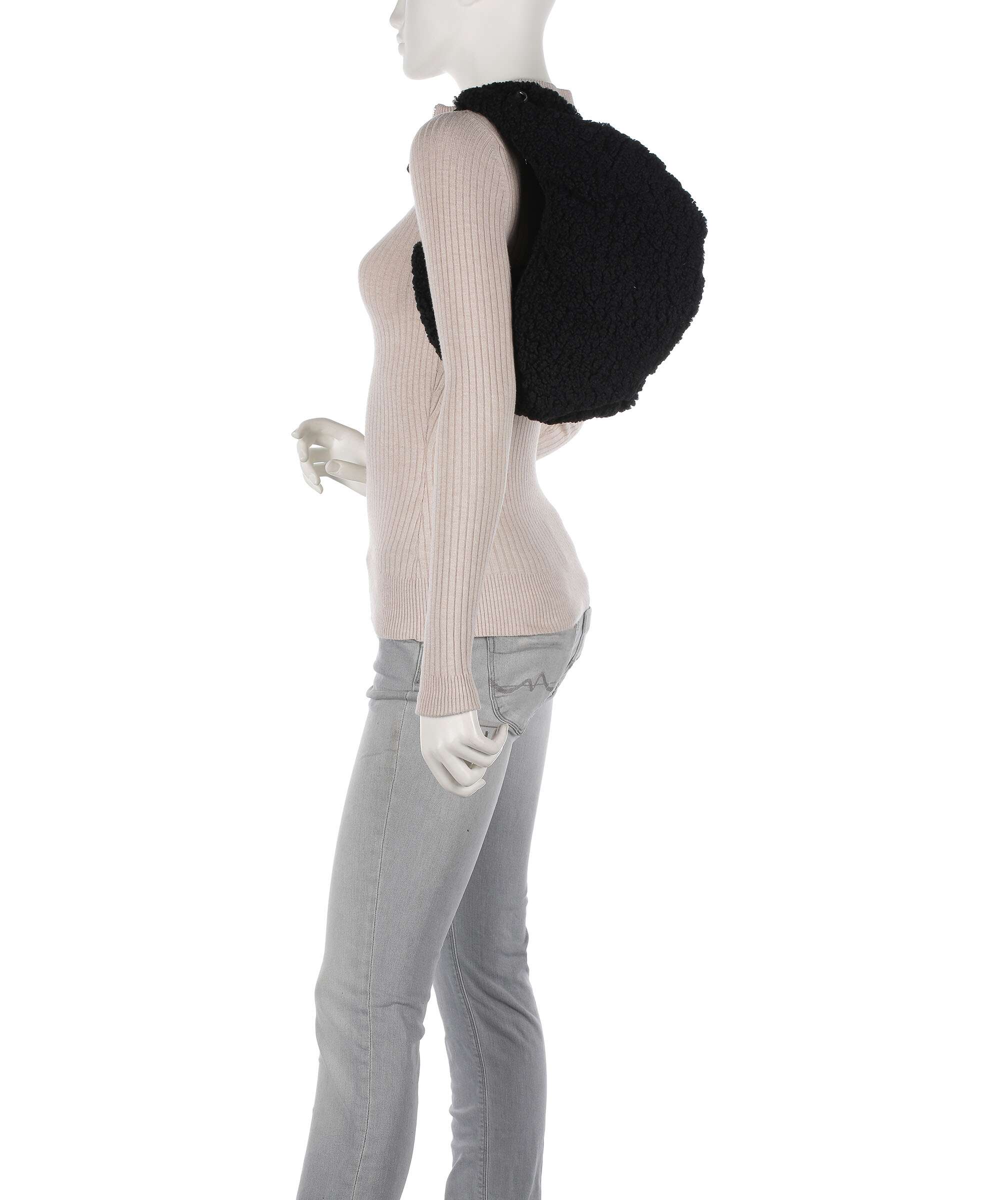 Núnoo Curls Dagmar Hobo bag black