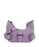 Núnoo Suede Palma Schultertasche purple