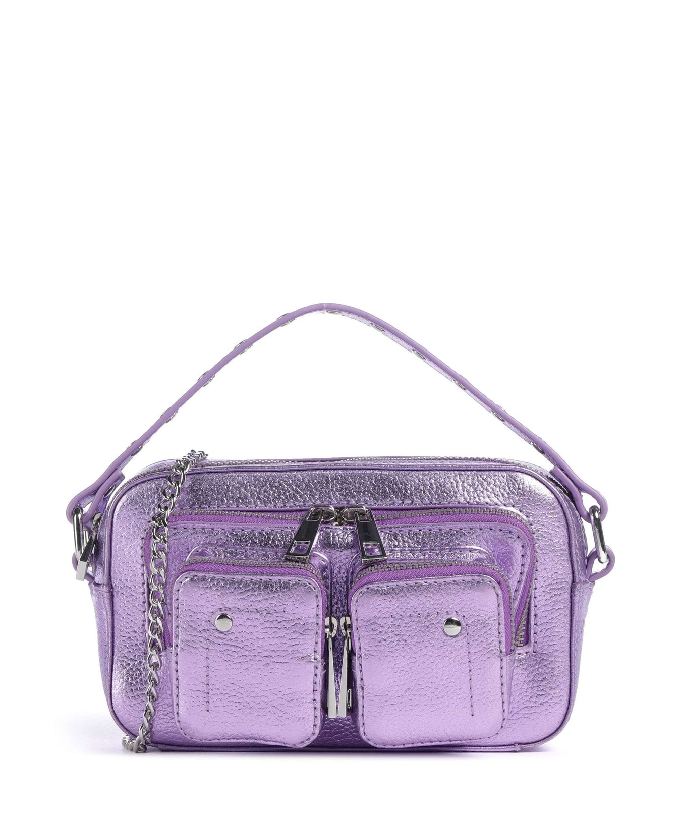 Núnoo Metallic Helena Crossbody bag purple