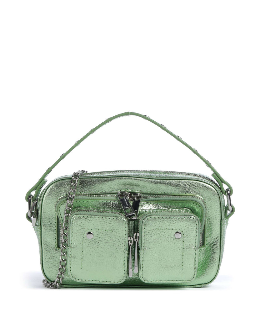 Núnoo Metallic Helena Crossbody bag light green