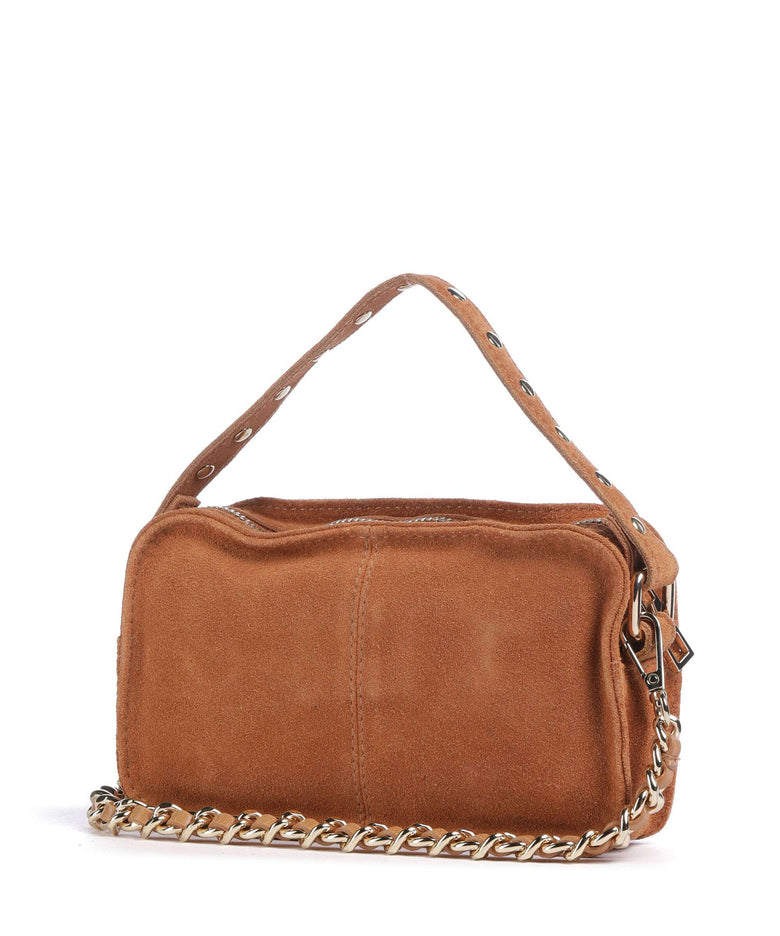 Núnoo Suede Helena Crossbody bag toffee