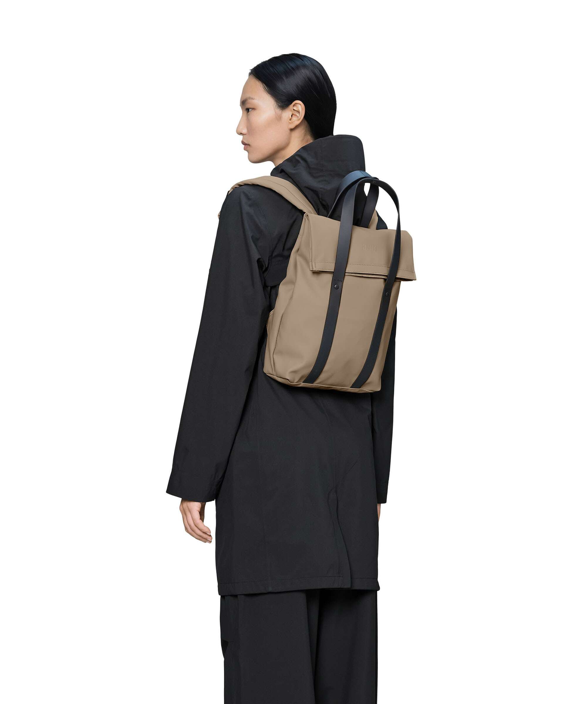 Rains 2 Way Mini Backpack bag beige