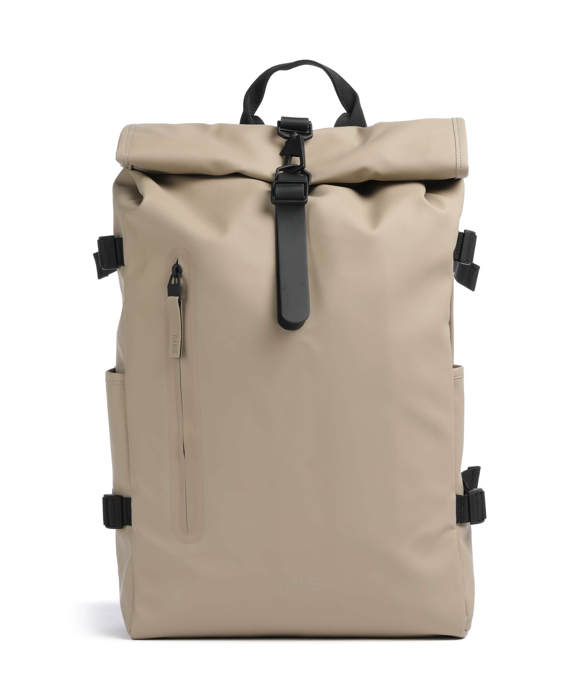 Rains Large Rolltop backpack beige