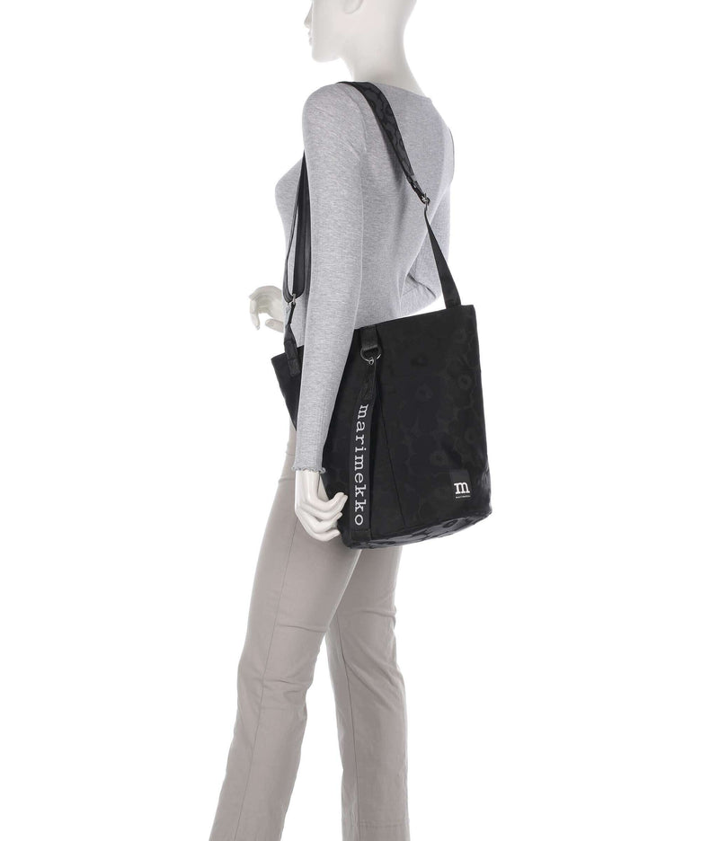 Marimekko Unikko All Day Hobo bag black