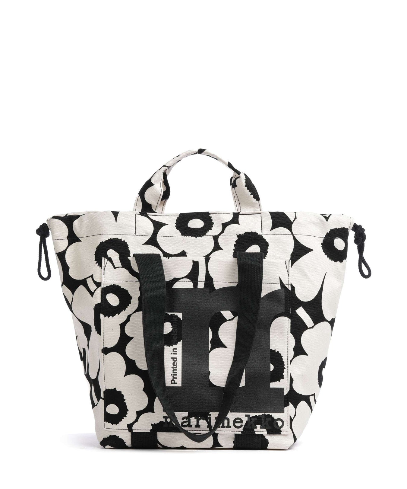 Marimekko Unikko Mono City Tote bag cotton/black