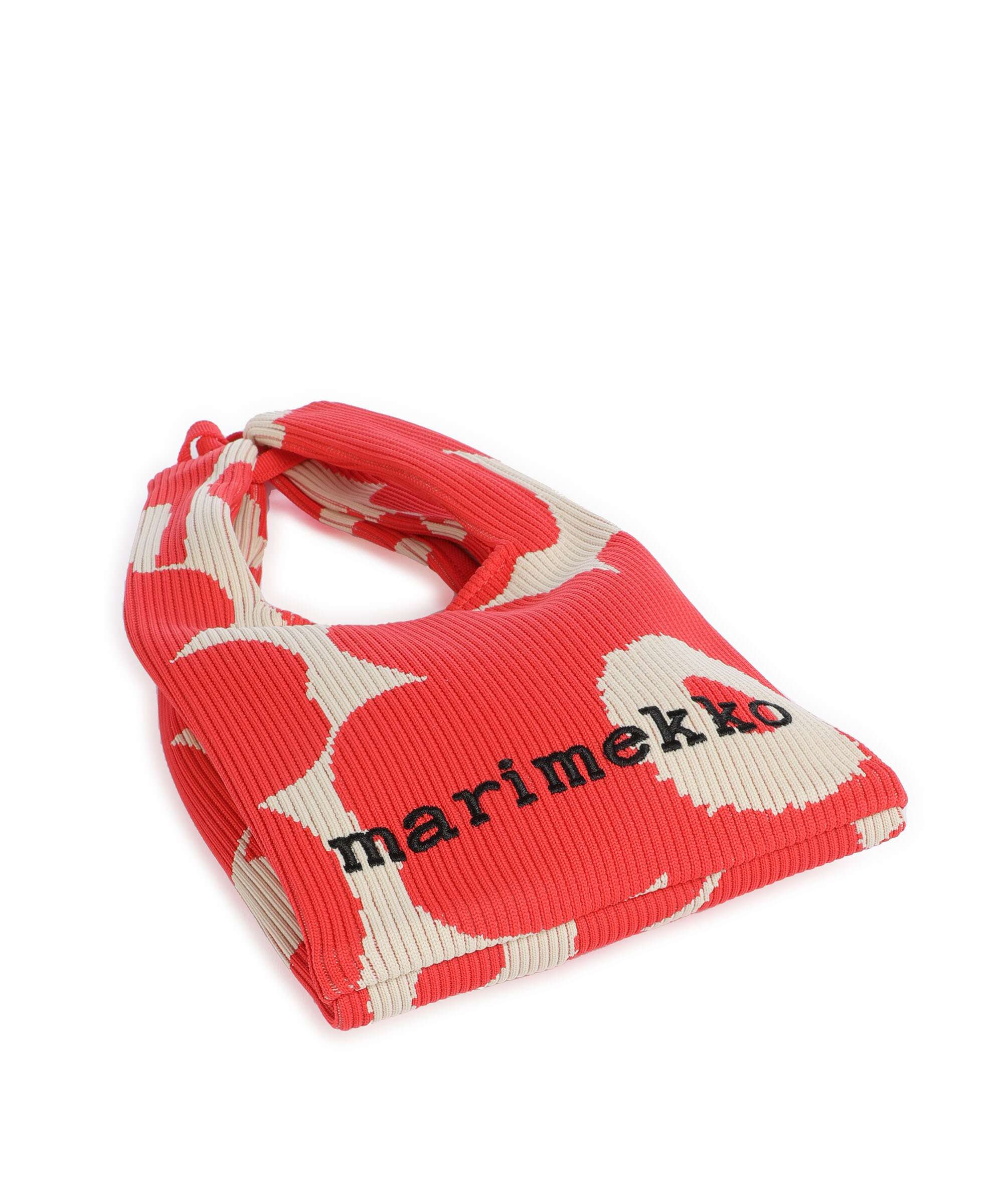 Marimekko Knitted Unikko Handbag pink/beige