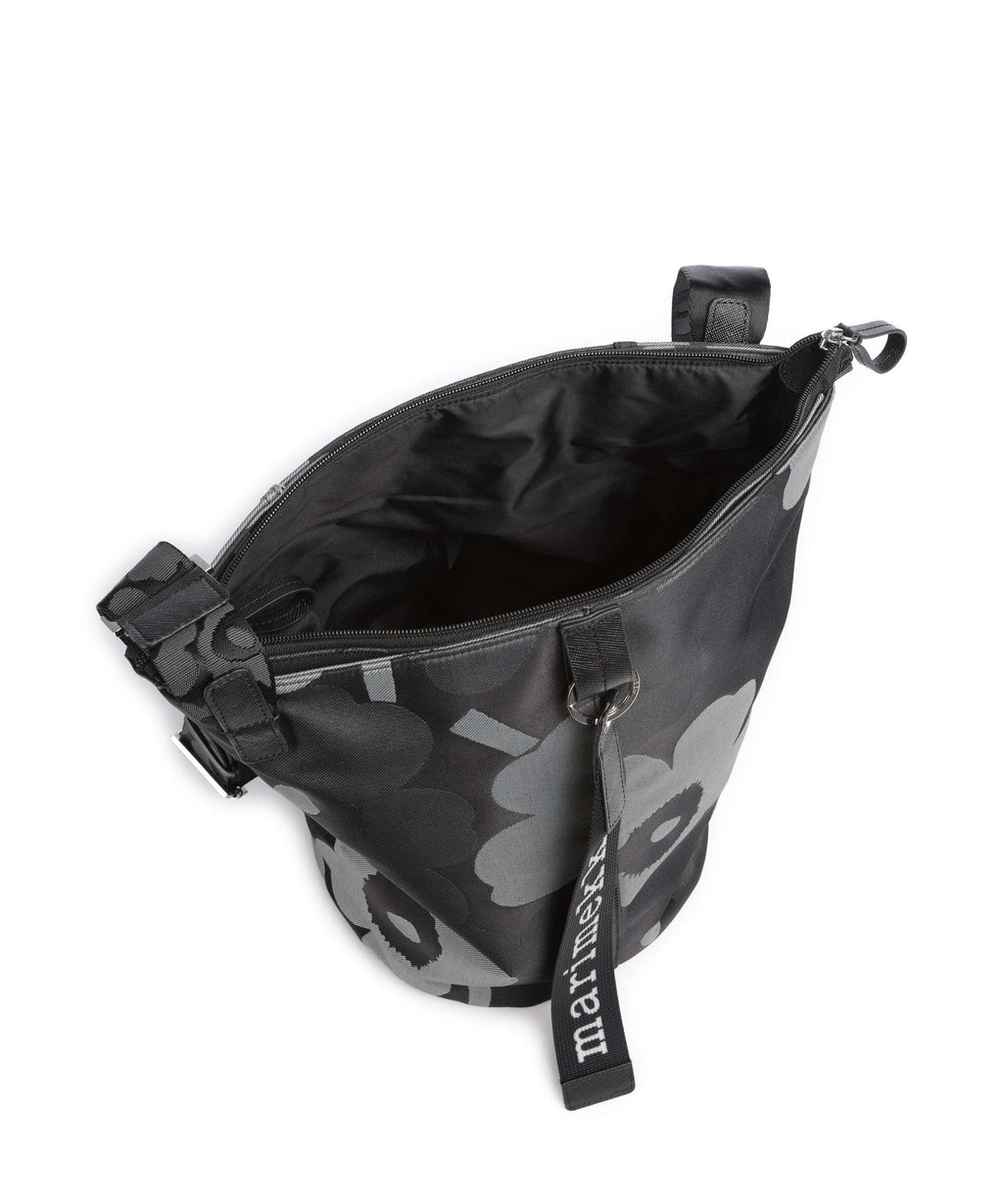 Marimekko All Day Unikko Bucket bag grey/dark grey/black