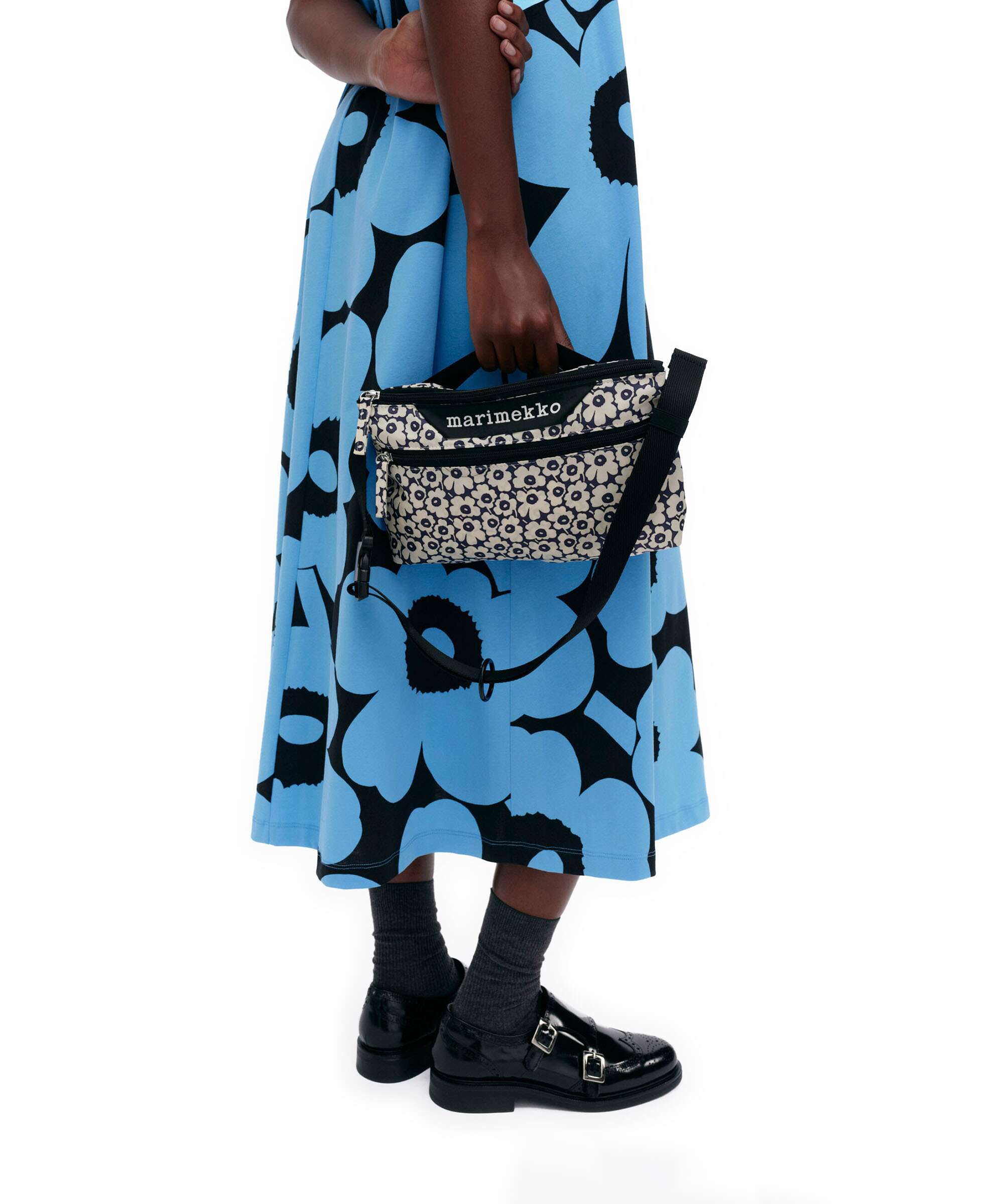 Marimekko Neat Unikko S Crossbody bag dark navy/offwhite