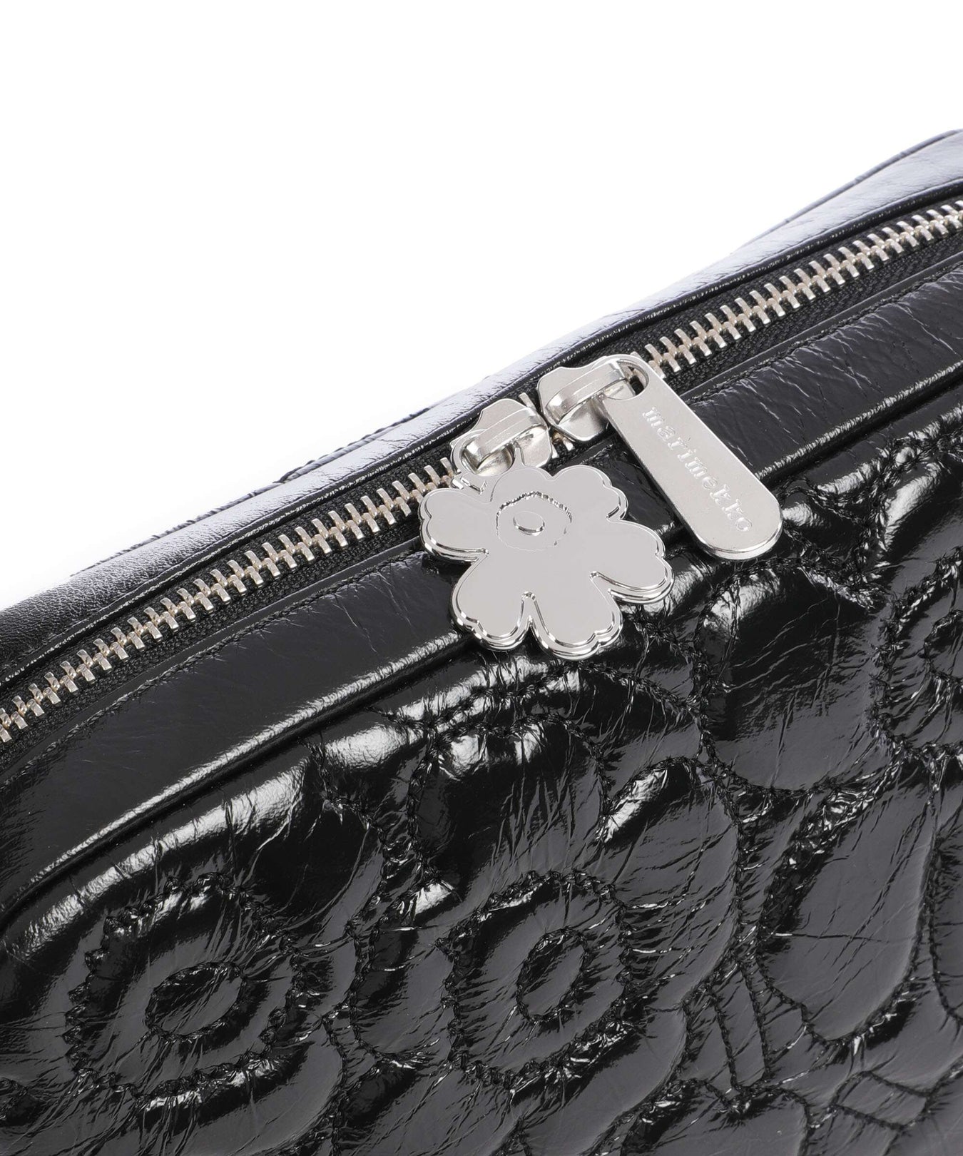 Marimekko Unikko Soft Gratha Crossbody bag shiny black