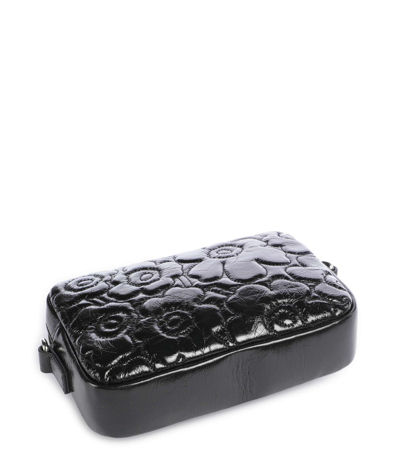 Marimekko Gratha Soft Unikko Crossbody bag shiny black