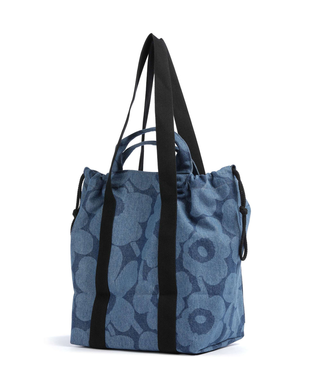 Marimekko Unikko Mono City Tote bag mid indigo