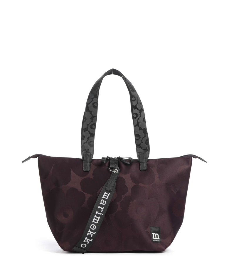 Marimekko Wear All Day M Unikko Tote bag wine red/dark wine