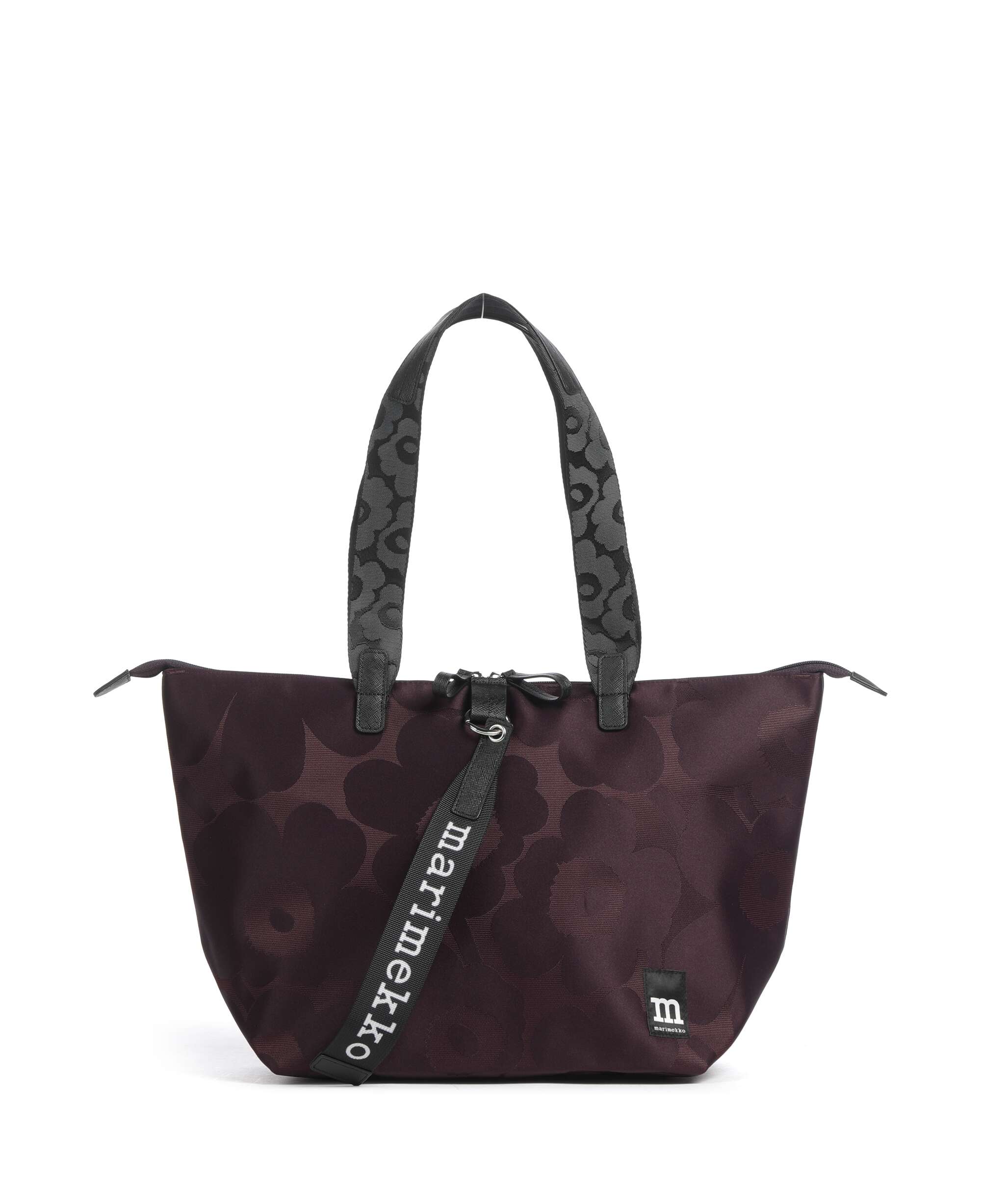 Marimekko Wear All Day M Unikko Tote bag wine red/dark wine