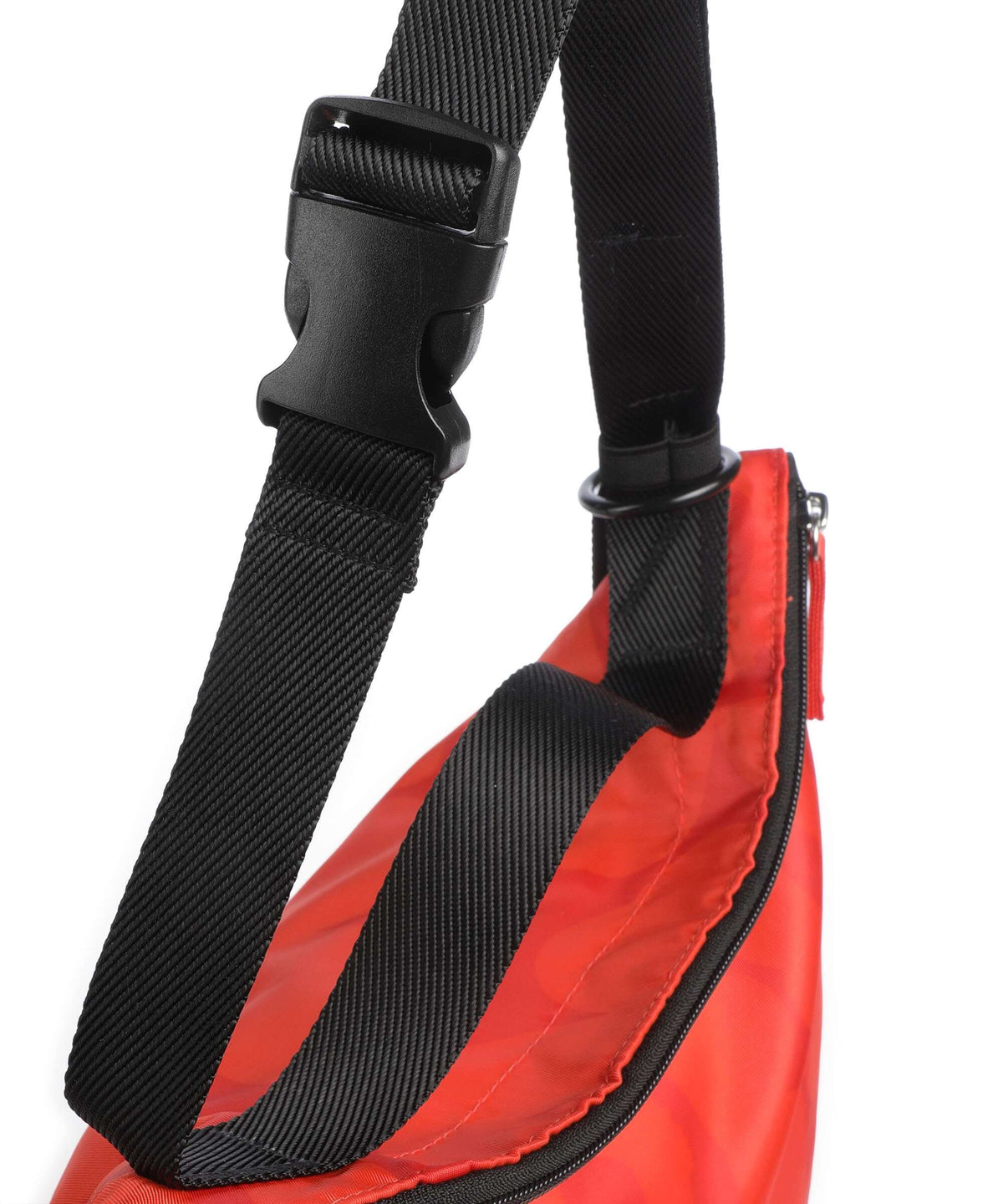 Marimekko Neat Unikko M Hobo bag red