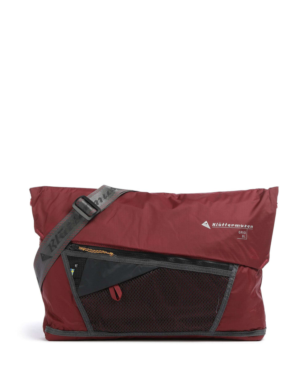 Klättermusen Grid Messenger bag burnt russet
