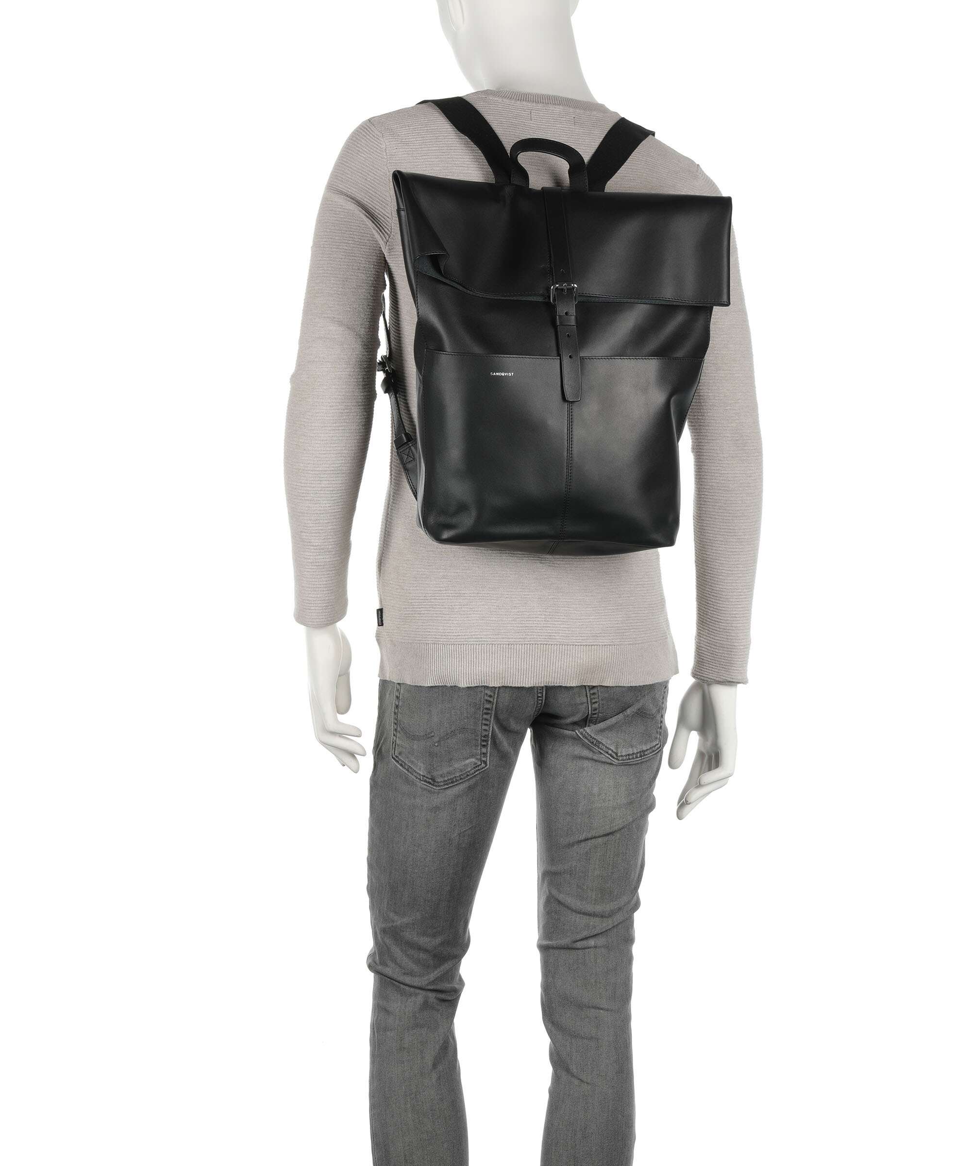 Sandqvist Everyday Originals Antonia Rolltop backpack black