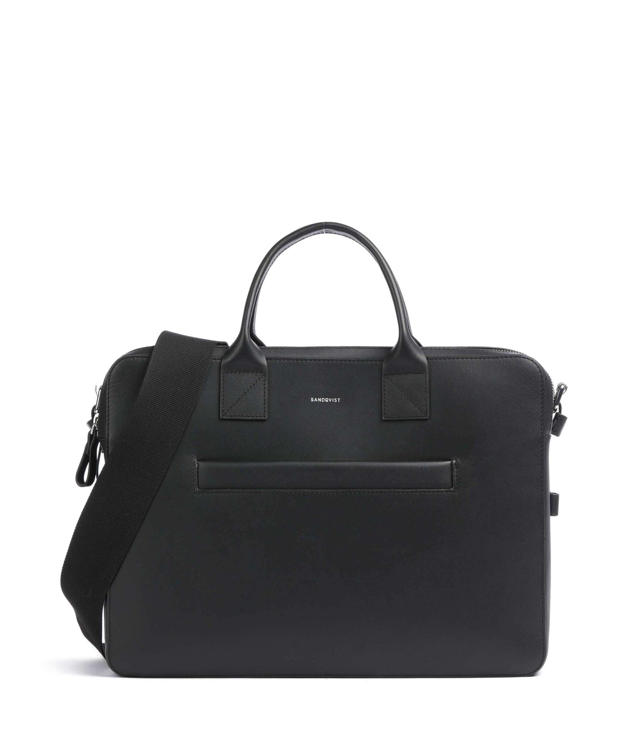 Sandqvist Leather Classics Seth Briefcase black