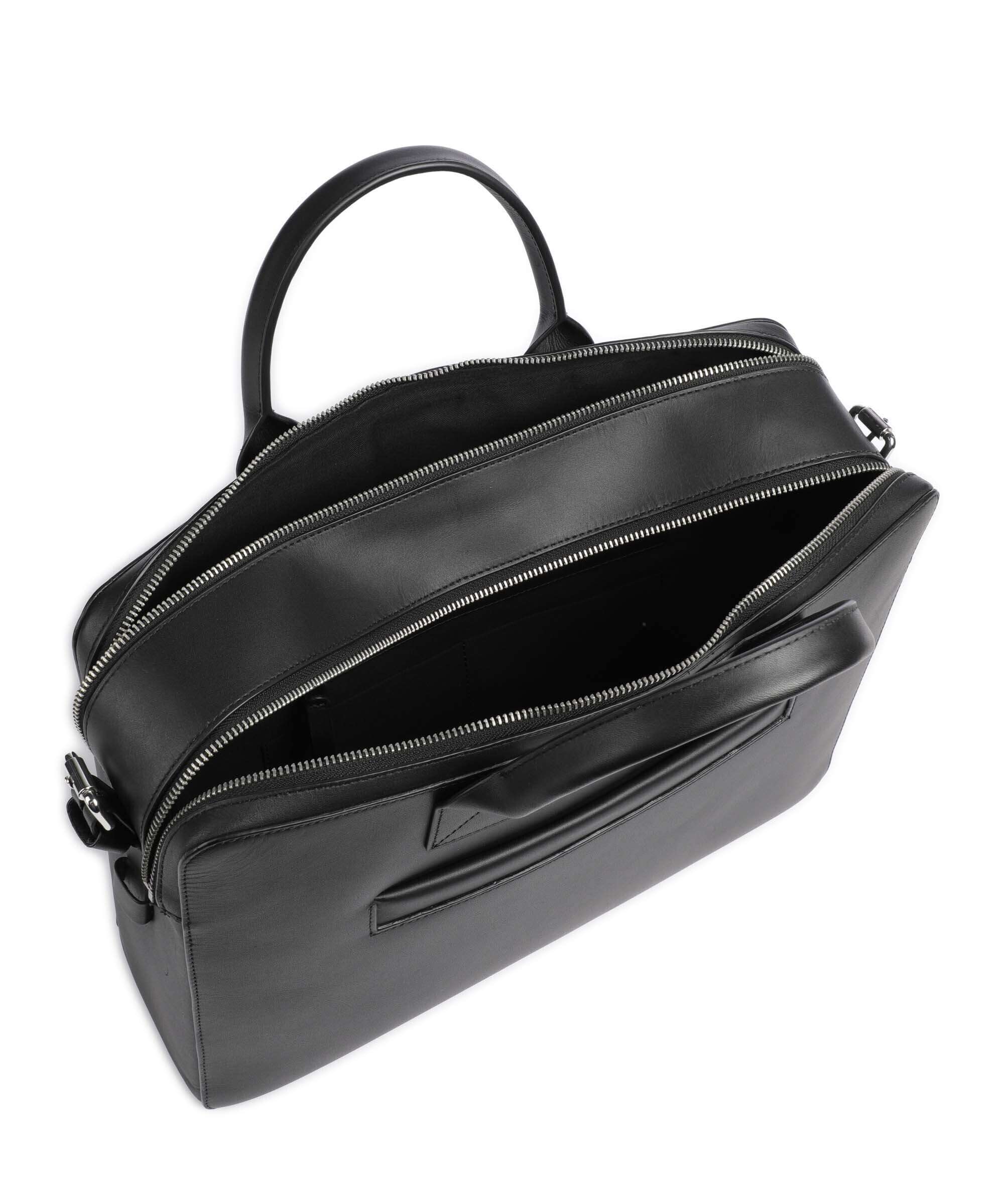 Sandqvist Leather Classics Seth Briefcase black