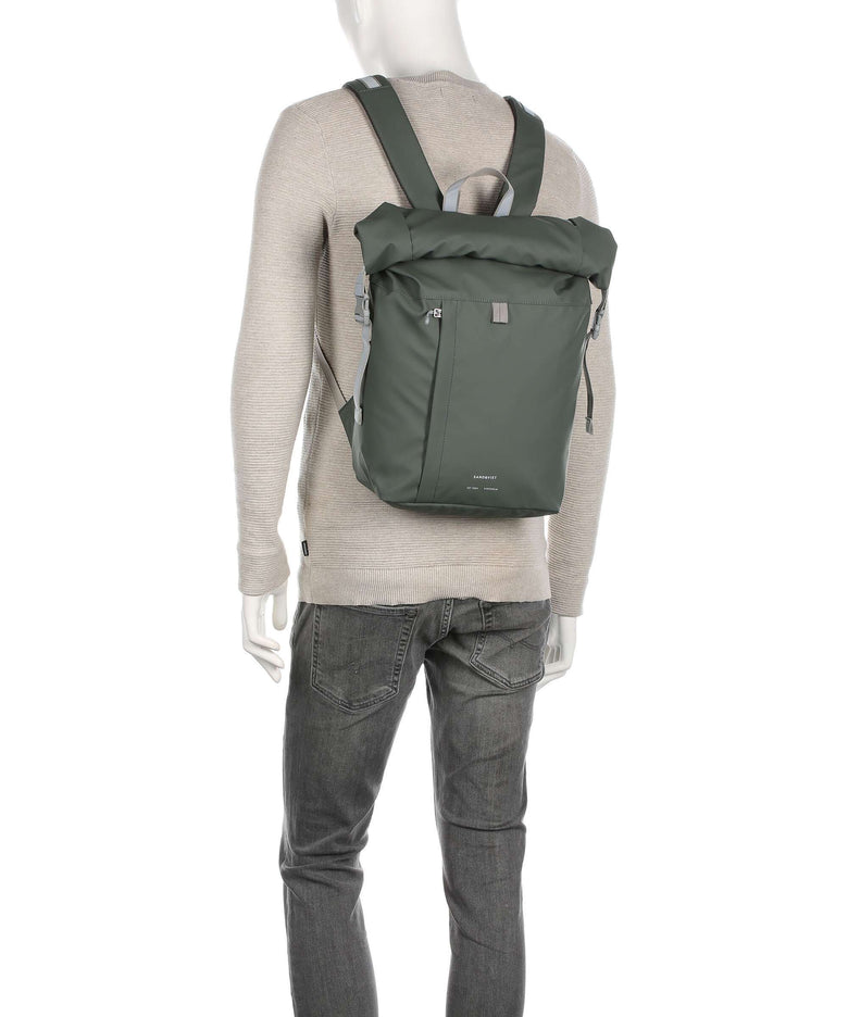 Sandqvist Stream Konrad Rolltop backpack orange