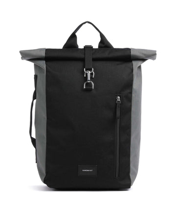 Sandqvist Ground Dante Vegan Zaino roll-top multicolour/black/grey