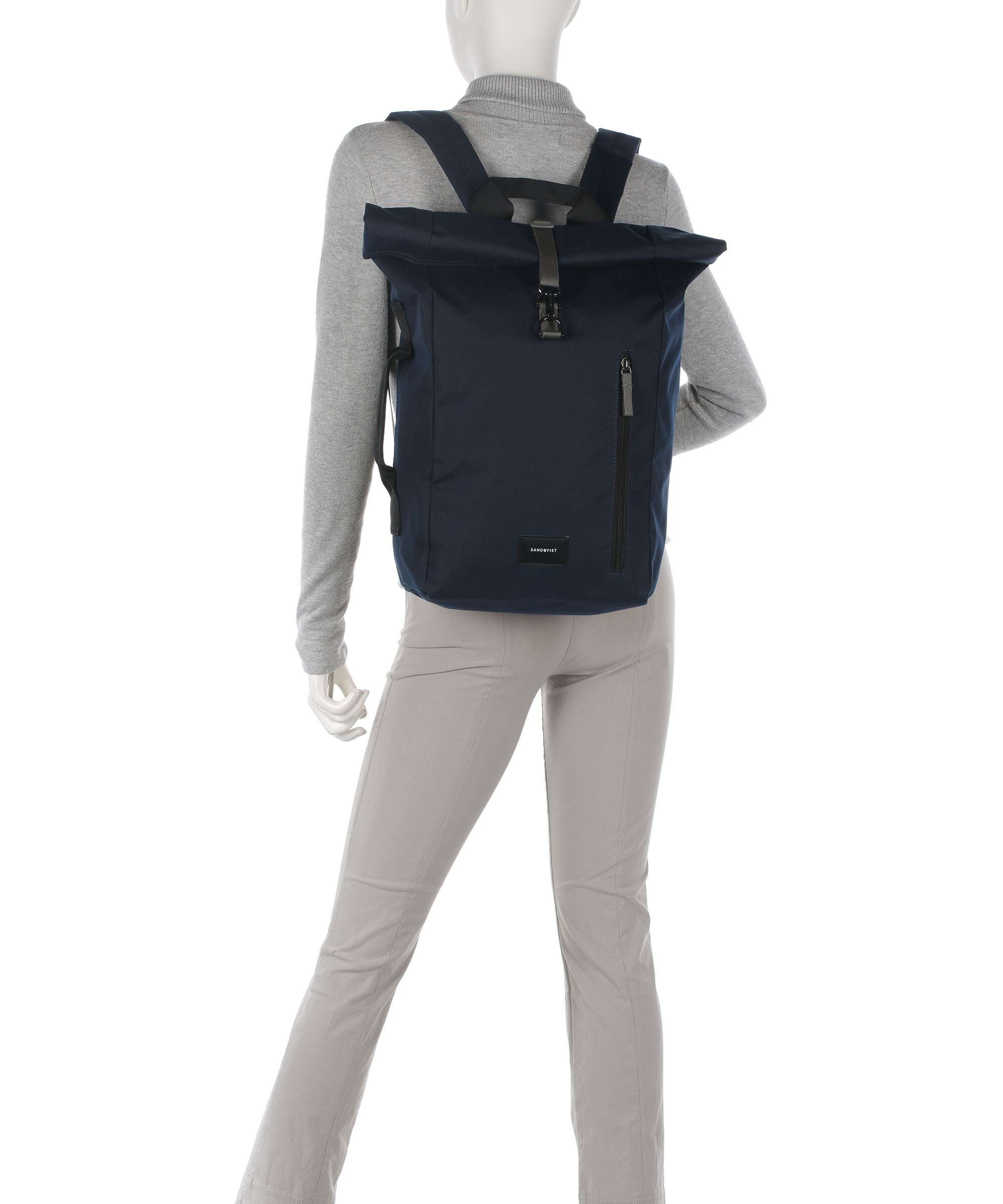 Sandqvist Ground Dante Vegan Rolltop backpack multicolour/black/grey