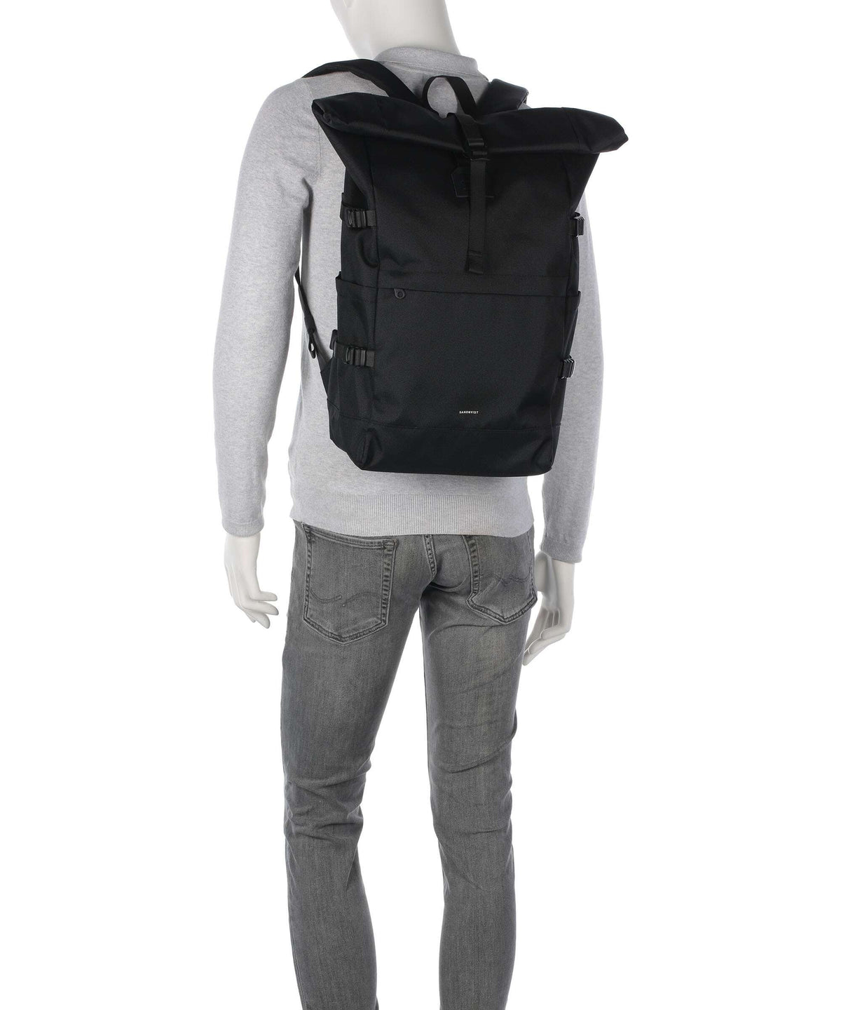 Sandqvist Icon L Rolltop backpack black