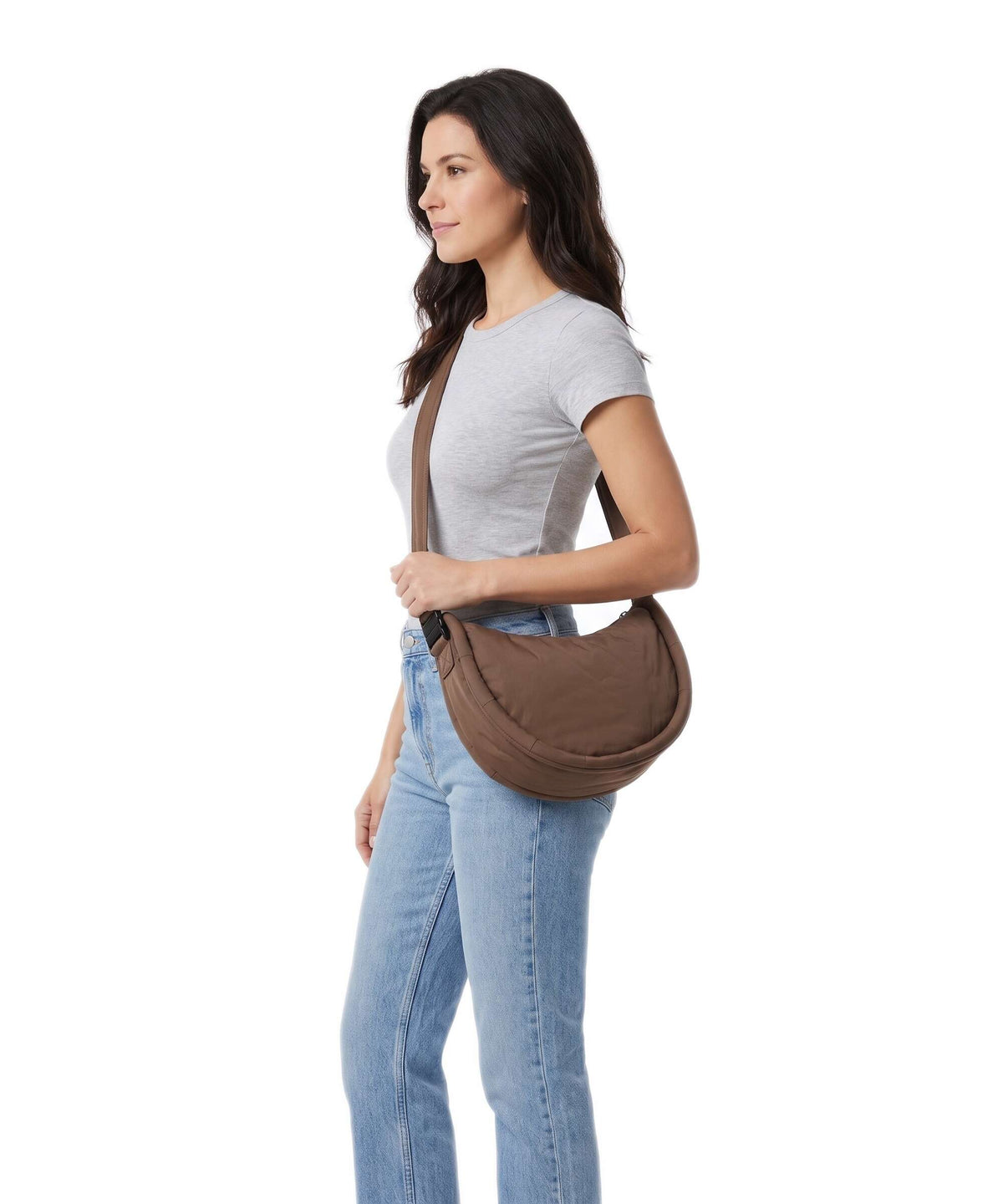 Sandqvist Curve S Crossbody bag dark taupe