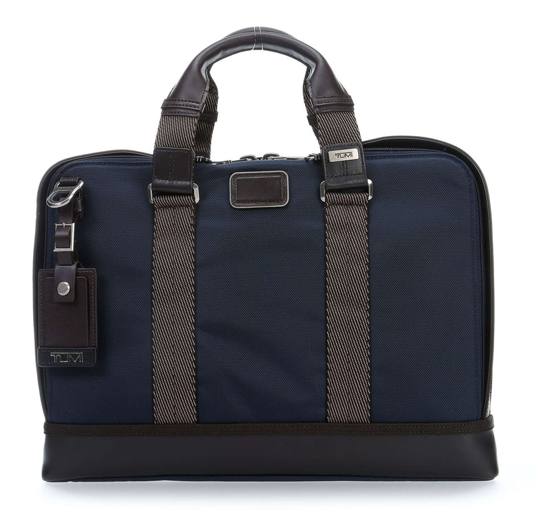 tumi Alpha Bravo Andrews Briefcase navy