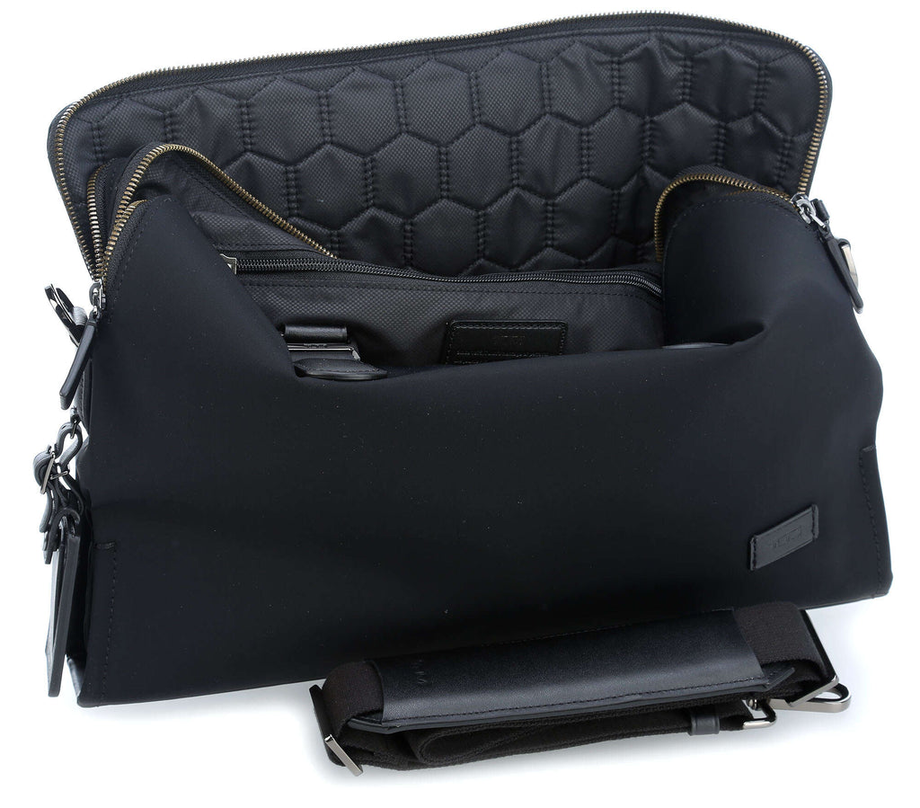 tumi Harrison Nylon Seneca Briefcase black