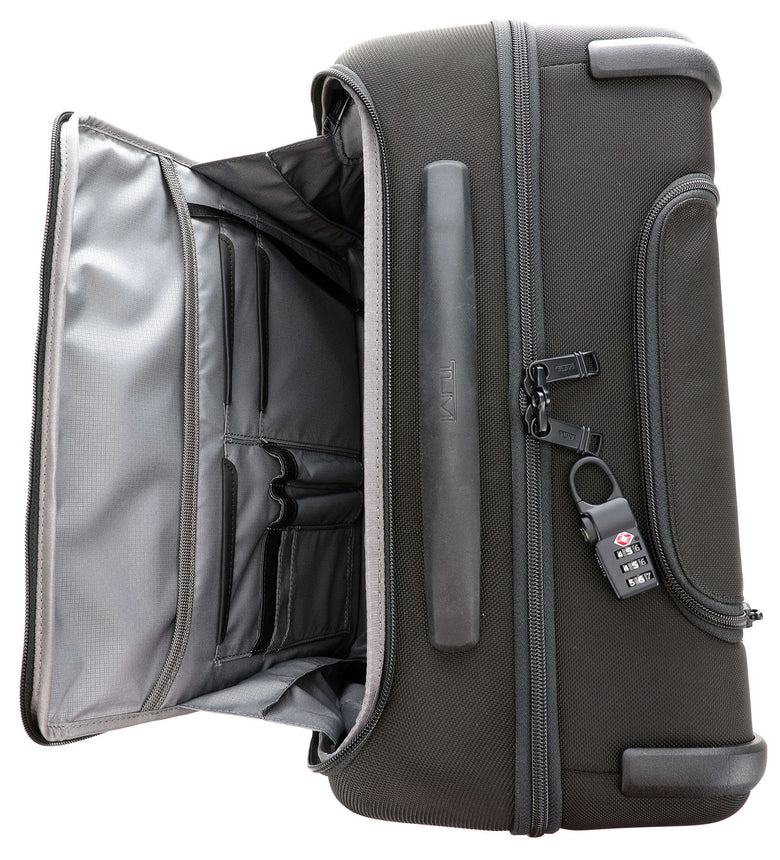 tumi Alpha 3 Compact Rolling briefcase black