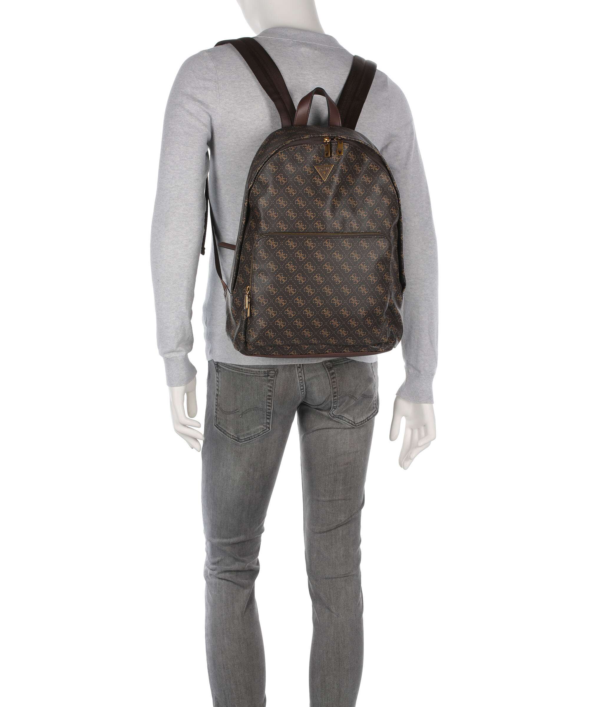 Guess Milano Backpack brown/ochre/burgundy