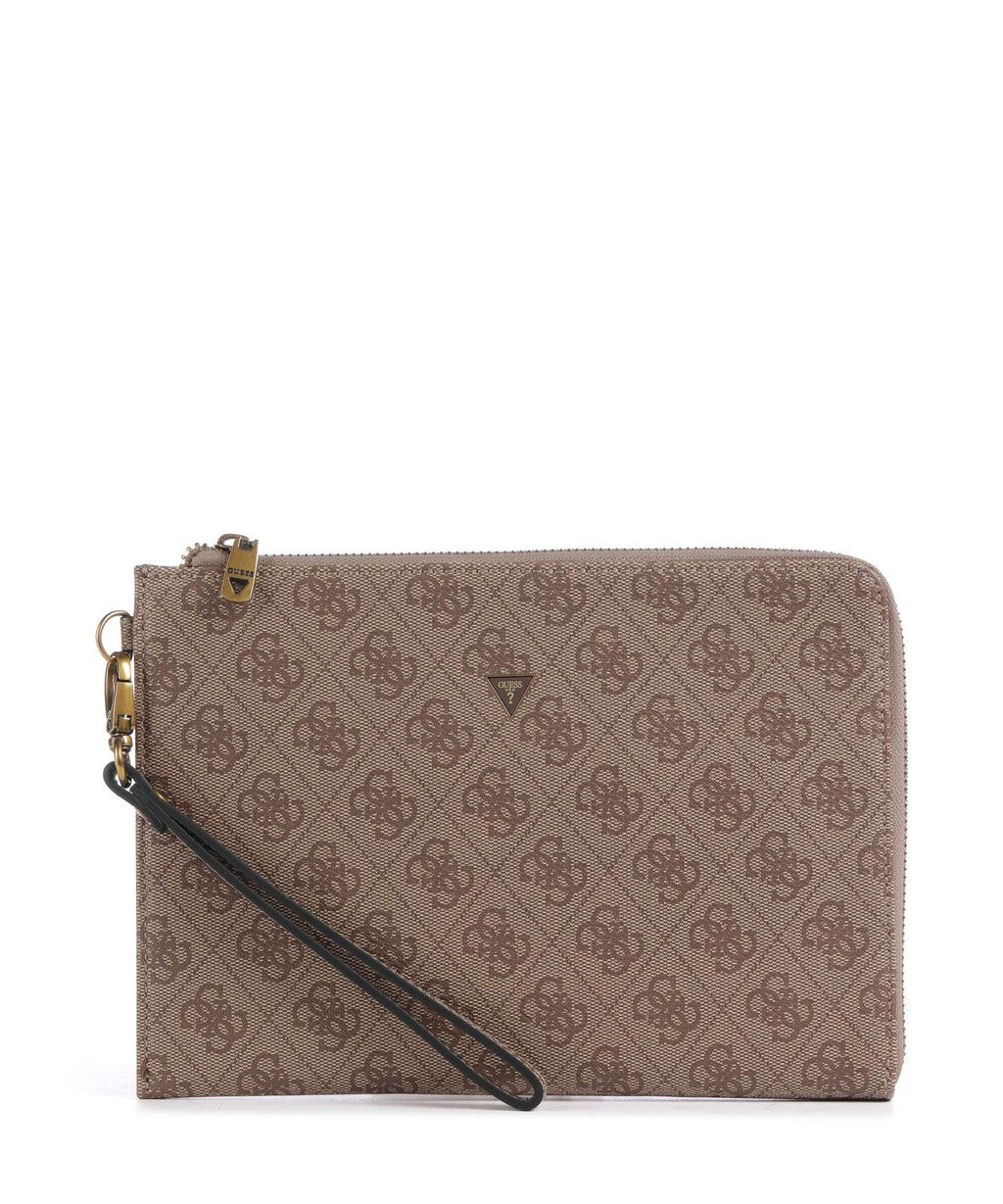 Guess Milano Medium Wristlet beige/brown