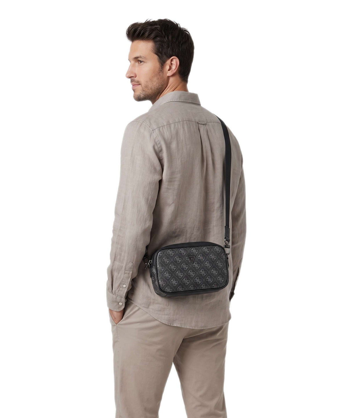 Guess Milano Small Crossbody bag dark black