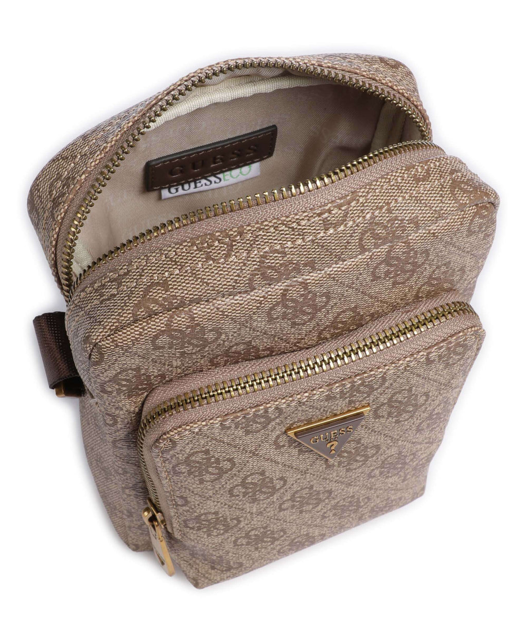 Guess Milano Eco Crossbody bag beige/brown