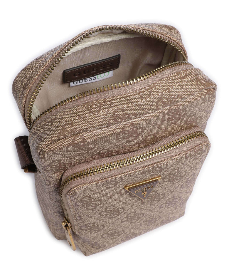Guess Milano Eco Crossbody bag beige/brown
