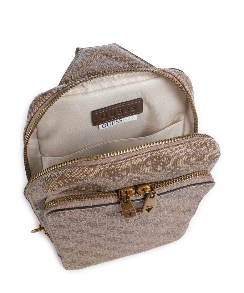 Guess Milano Sling bag beige/brown/blue