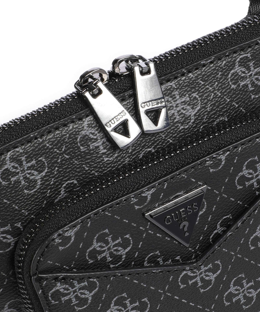 Guess Siena 4G Eco Crossbody bag dark black