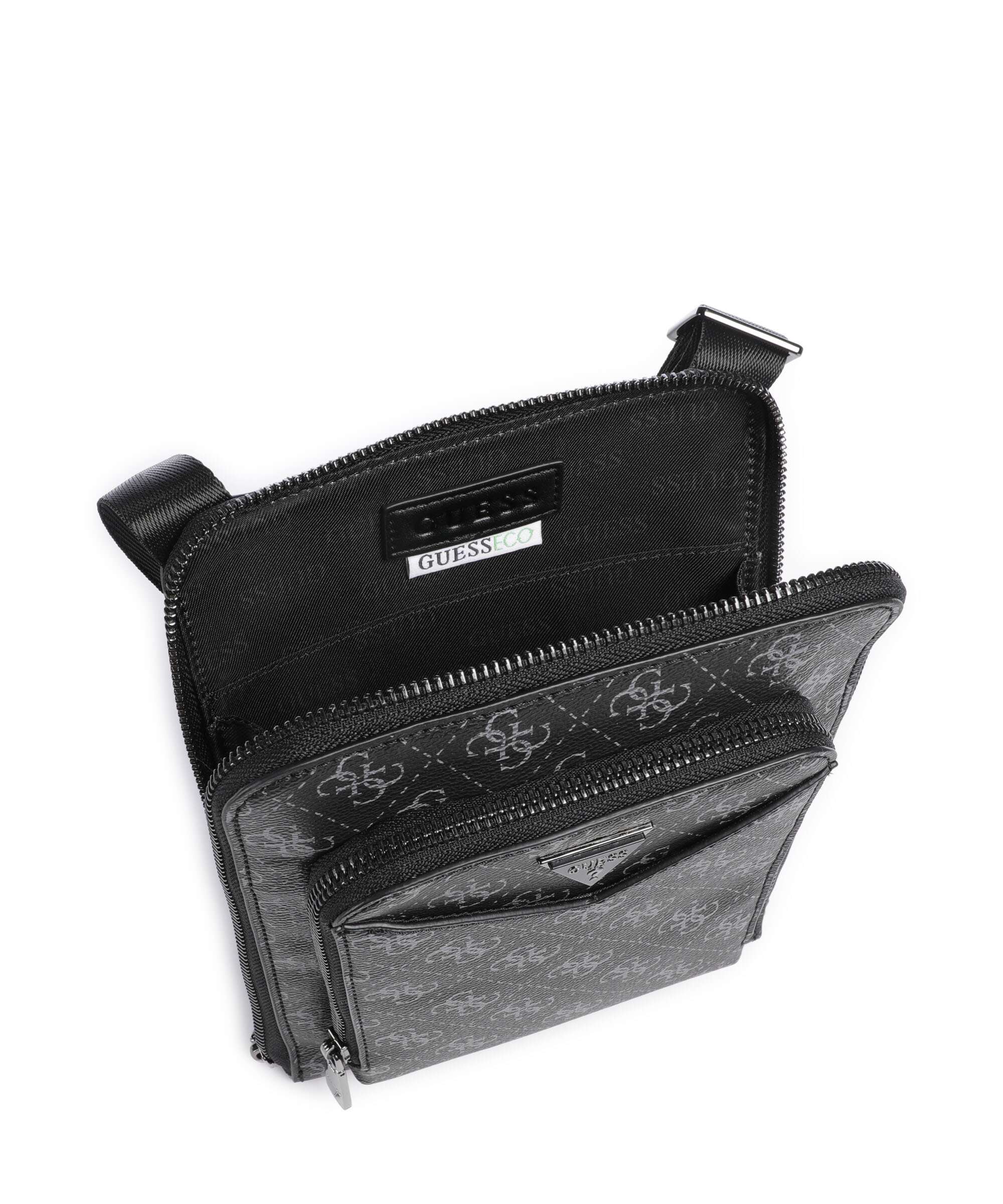 Guess Siena 4G Eco Crossbody bag dark black