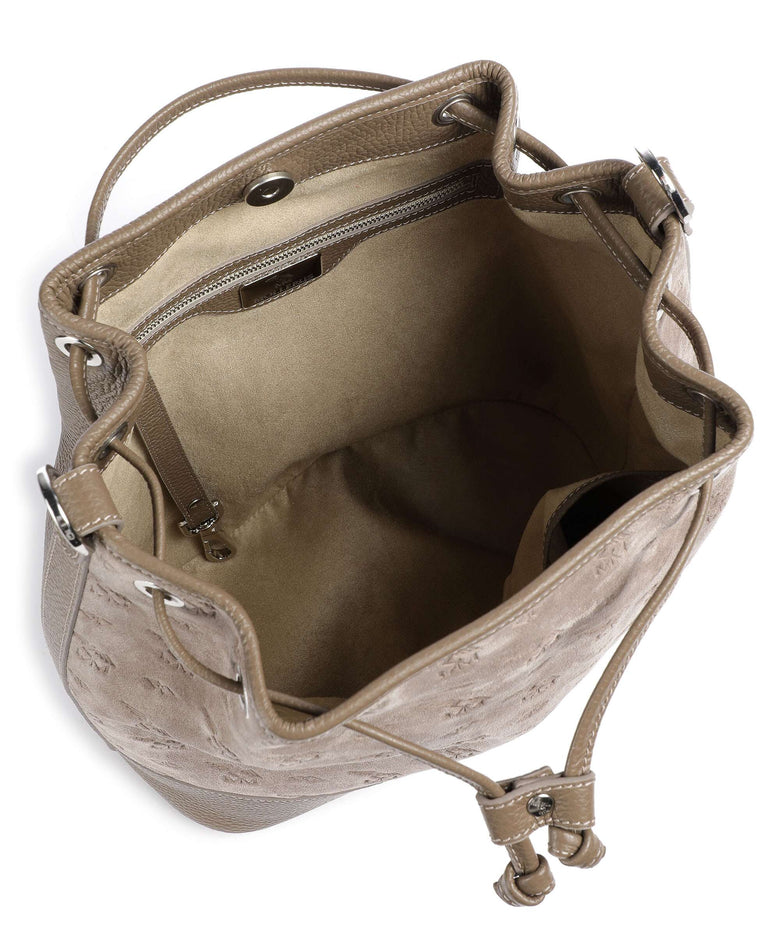 Maison Mollerus Stampato Niesen Bucket bag taupe/grau
