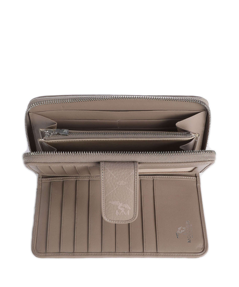 Maison Mollerus Pecarus Matterhorn Wallet taupe/rosé